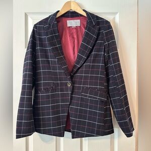 Tart Women's Black Checkered Blazer